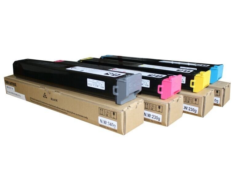 sharp mx-23ft toner cartridge black-yellow-magenta-cyan mx1810u-mx2010u-mx2314n-mx3114n-mx2310